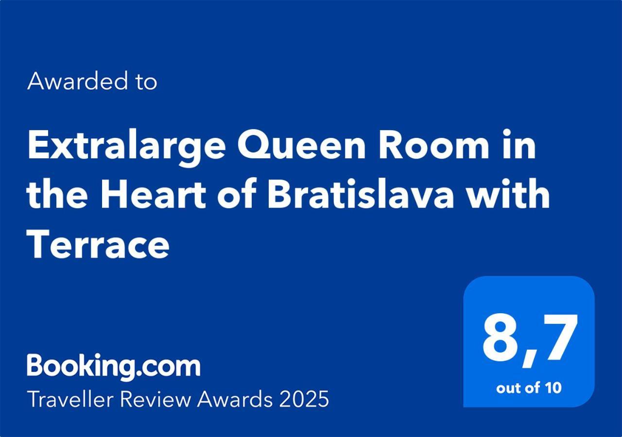 Extralarge Queen Room In The Heart Of Bratislava With Terrace Dış mekan fotoğraf